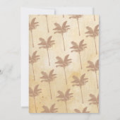 アロハ ウェディング アニバーサリー トロピカル ヴィンテージ 招待状 (裏面)