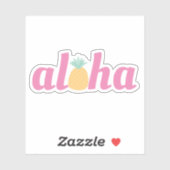 アロハ – キュートなトロピカルパイナップルコンター シール (シート)