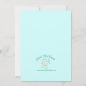 アロハ·グラッド卒業パーティーの招待 招待状 (裏面)