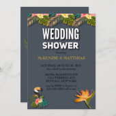 アロハ グリッター ウェディング シャワー 招待状 (正面/裏面)