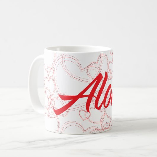 アロハ コーヒーマグカップ (正面左)