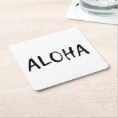 アロハ スクエアペーパーコースター (アングル)