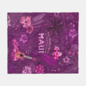 アロハ・スピリットがマウイに呼び戻している フリースブランケット (正面(横))