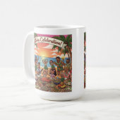 アロハ・セレブレーション コーヒーマグカップ (正面左)
