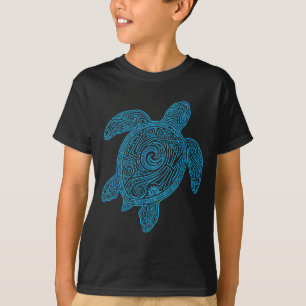 アロハ タートル ハワイ 部族 ハワイアン マオリ 太陽 海 Tシャツ