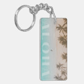 アロハ：トロピカルハワイアンパラダイスエスケープカスタム キーホルダー (正面左)