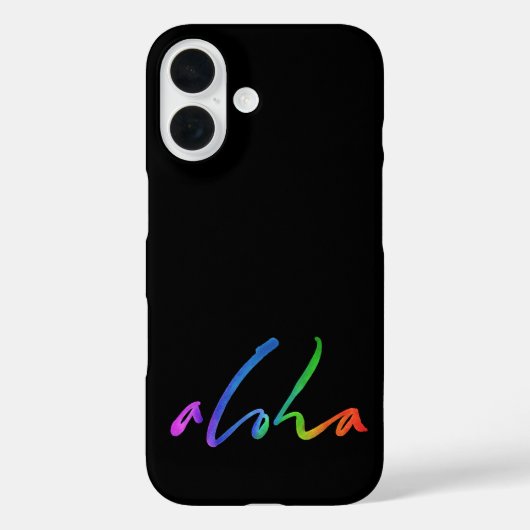 アロハ – トロピカルハンドレタリング – ハワイハワイ Case-Mate iPhoneケース (裏面)