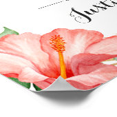 アロハ・トロピカル結婚・ウェルカム ポスター (角)