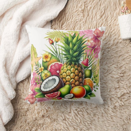 アロハ・トロピックス クッション (ブランケット)