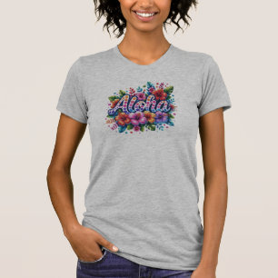 アロハ ハイビスカス Tシャツ - ビビッドな夏の花
