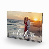 アロハ |ハワイのバケーションメモリ写真 フォトブロック (右)