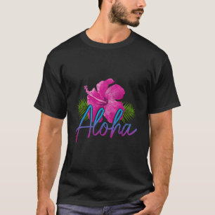 アロハ ハワイアンアイランド ハワイ サーフ ハイビスカス フラワー Tシャツ
