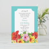 アロハ！ハワイアンルアウ誕生日パーティー 招待状 (スタンド正面)