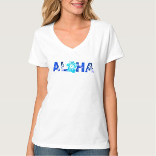 アロハ ハワイアン ハイビスカス バティック ブルース ライブ ポノ Tシャツ