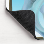 アロハ!ハワイ!イルカ旅行ポスター マウスパッド (コーナー)