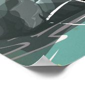 アロハ！ハワイ！ヴィンテージ旅行ポスター漫画 ポスター (角)