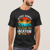 アロハ ハワイ 海 砂 陽光 2026 Tシャツ (正面)