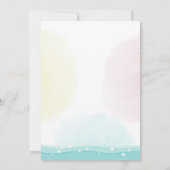 アロハ パイナップル フラミンゴ 誕生日 招待 ピンク 招待状 (裏面)