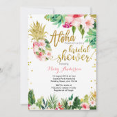 アロハ·パイナップル·ブライダル·シャワーの招待 招待状 (正面)