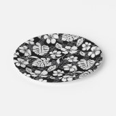 アロハ・フライデー（ブラック&グレー） ペーパープレート (アングル)