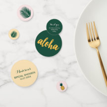 アロハ ブライダル シャワー テーブル