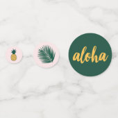 アロハ ブライダル シャワー テーブル コンフェッティ (正面)