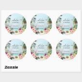 アロハ & ママロ　トロピカルビーチ | サンキュー ラウンドシール (シート)