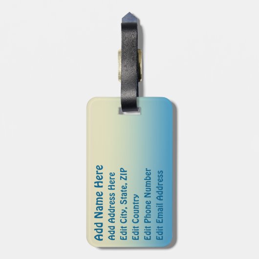 アロハ! ラゲッジタグ (裏面縦)