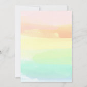 アロハ ルアウ サマー 40歳の誕生日 ビーチ トロピカル 招待状 (裏面)