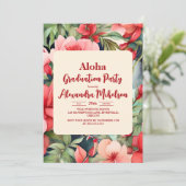 アロハ・ルアウ・トロピカル卒業パーティー 招待状 (スタンド正面)