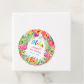 アロハ ルアウ トロピカル フラミンゴ ラウンド フェイバータグ (インサイチュ)