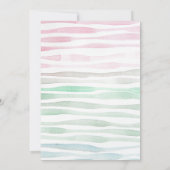 アロハ!ルアウ(ハワイ式宴会)1thバースデーピンク熱帯ハワイアン 招待状 (裏面)