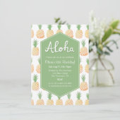 アロハ ルアウ パイナップル 誕生日パーティー 招待状 (スタンド正面)
