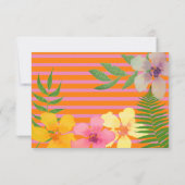 アロハ ルアウ 1歳の誕生日 トロピカル 招待状 (裏面)