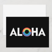 アロハ レインボー アイランド ハワイ プライド LGBTQ 招待状 (正面/裏面)