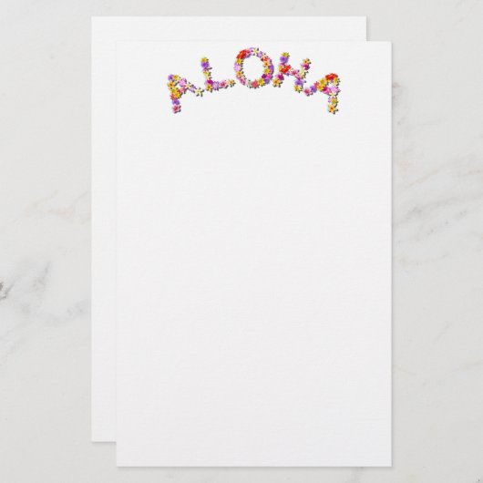 アロハ! 便箋 (正面/裏面)