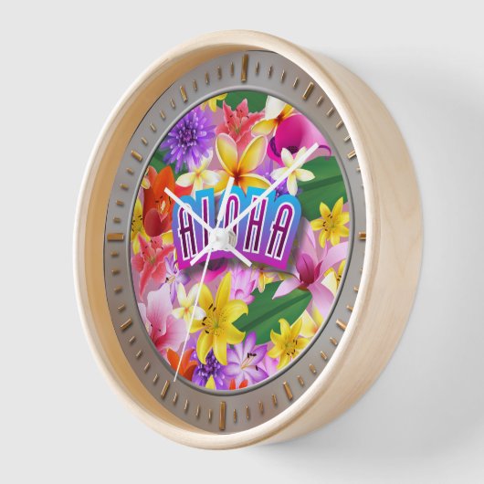 アロハ! 壁時計 (傾斜)