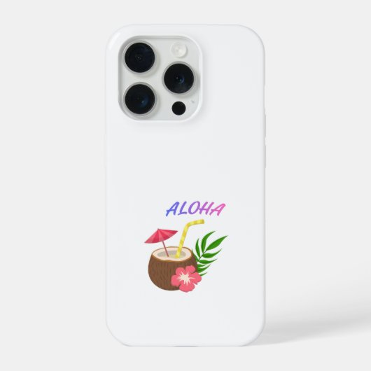 アロハ - 島のビブラスとポジティブ エナジー iPhoneケース (裏面)