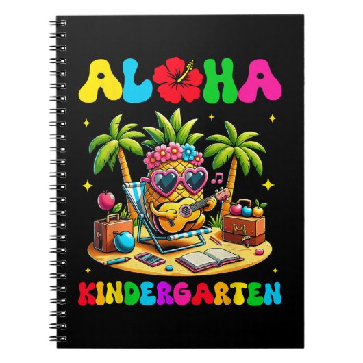 アロハ 幼稚園 パイナップル ハワイ 学校用品 ノートブック (正面)