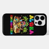 アロハ 幼稚園 パイナップル ハワイ 学校用品 iPhoneケース (裏面横)