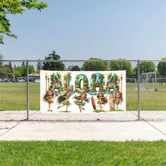 アロハ 横断幕 (インサイチュ)