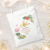 アロハ！熱帯パイナップル誕生日ルアウ（ハワイ式宴会）パーティー フェイバーバッグ (クリップ留めされた状態)