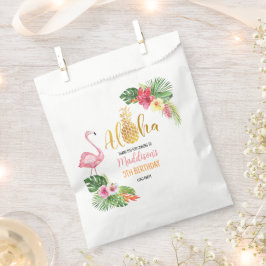 アロハ！熱帯パイナップル誕生日ルアウ（ハワイ式宴会）パーティー フェイバーバッグ