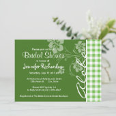 アロハ、緑市松模様に、ギンガム 招待状 (スタンド正面)