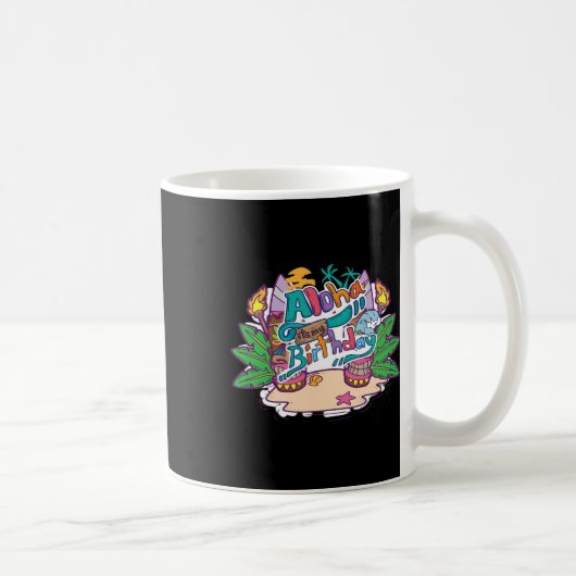 アロハ 誕生日 ハワイ ハワイアン バケーション コーヒーマグカップ (右)