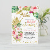 アロハCACTUSパイナップルベビーシャワー招待状カード 招待状 (スタンド正面)