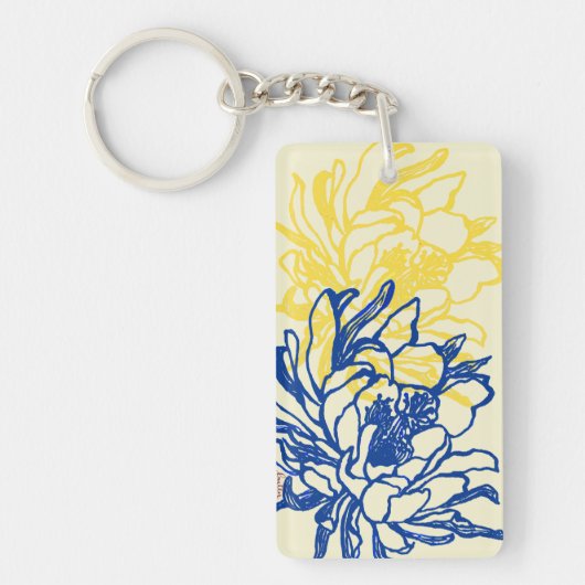 アロハCereusの花とのKeychain キーホルダー (正面)