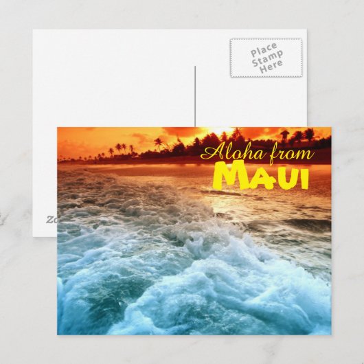アロハfrom Maui ポストカード (正面/裏面)