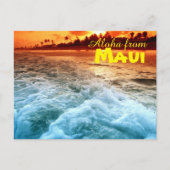 アロハfrom Maui ポストカード (正面)
