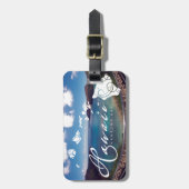 アロハHanauma湾のハワイの島 ラゲッジタグ (正面縦)